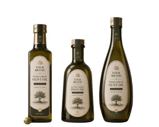 Mockup produk olive oil premium
